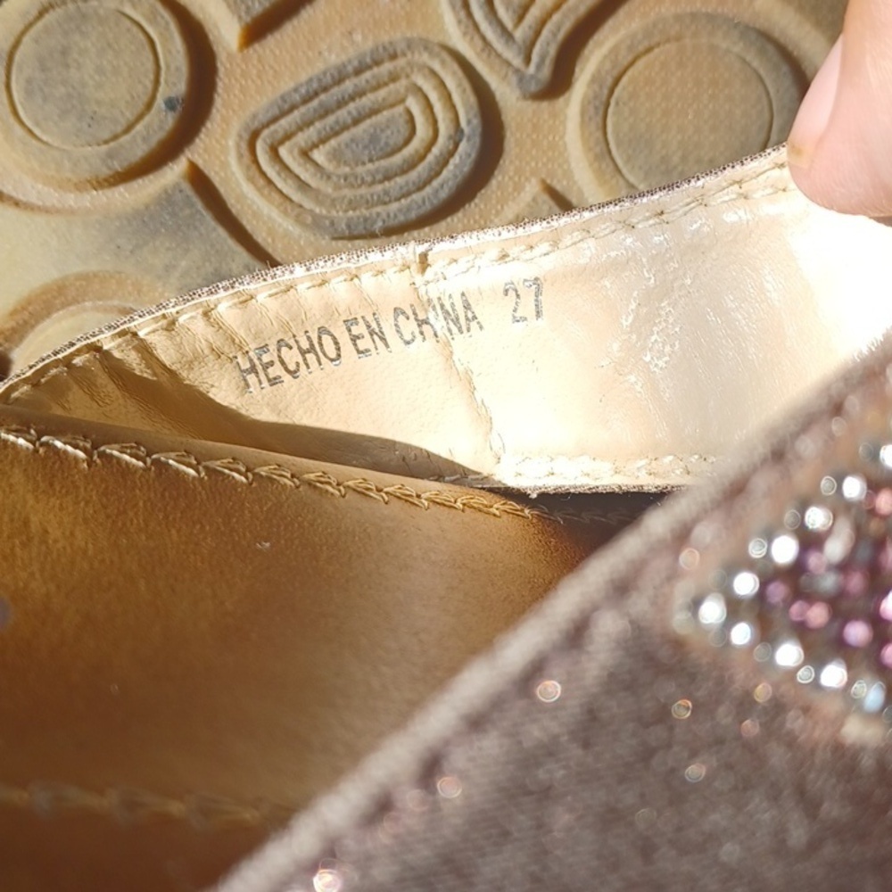 Mr Caray! Bejeweled sandals size 7.5-8 sparkly - Picture 5 of 5